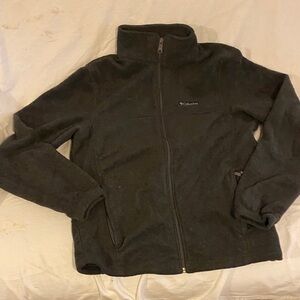 Columbia Charcoal Full-Zip Fleece Jacket